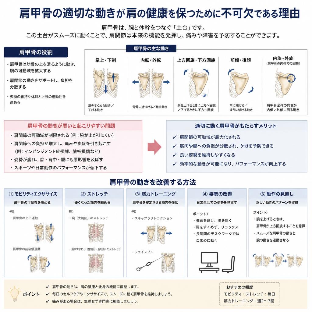 肩甲骨の動きの重要性