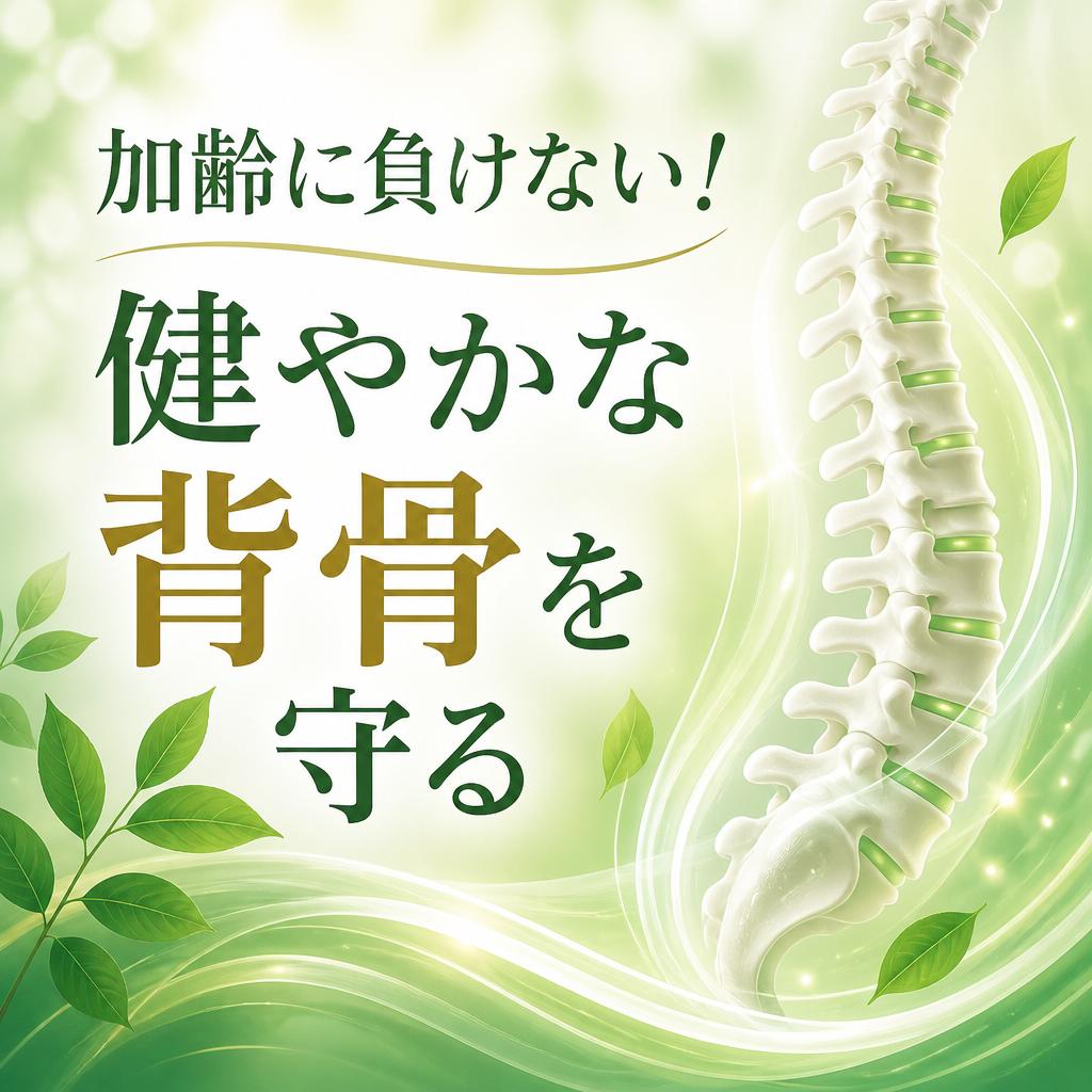 加齢に負けない！健やかな背骨を守る
