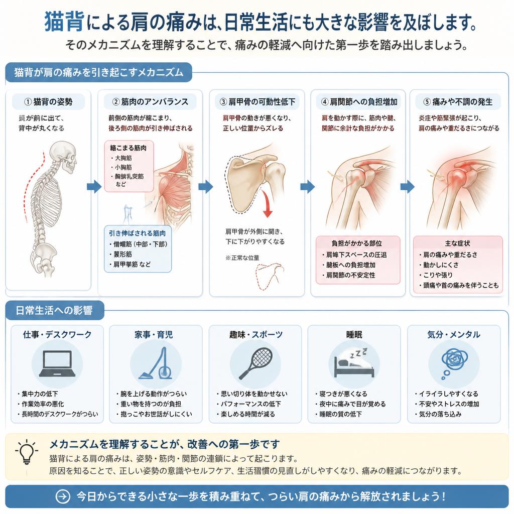 肩の痛みと猫背の関係