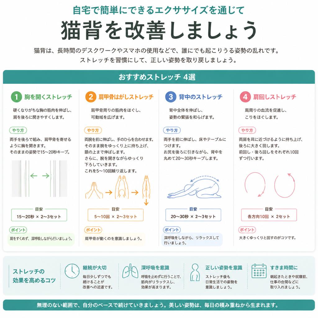 効果的な猫背改善ストレッチ法